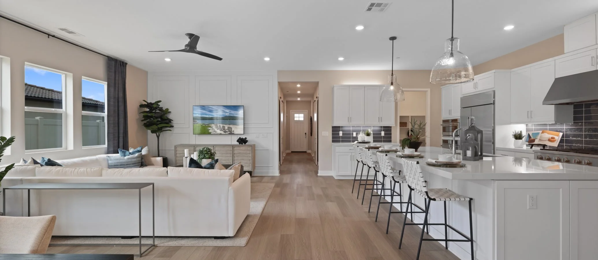 Residence 3 kitchen great room overall