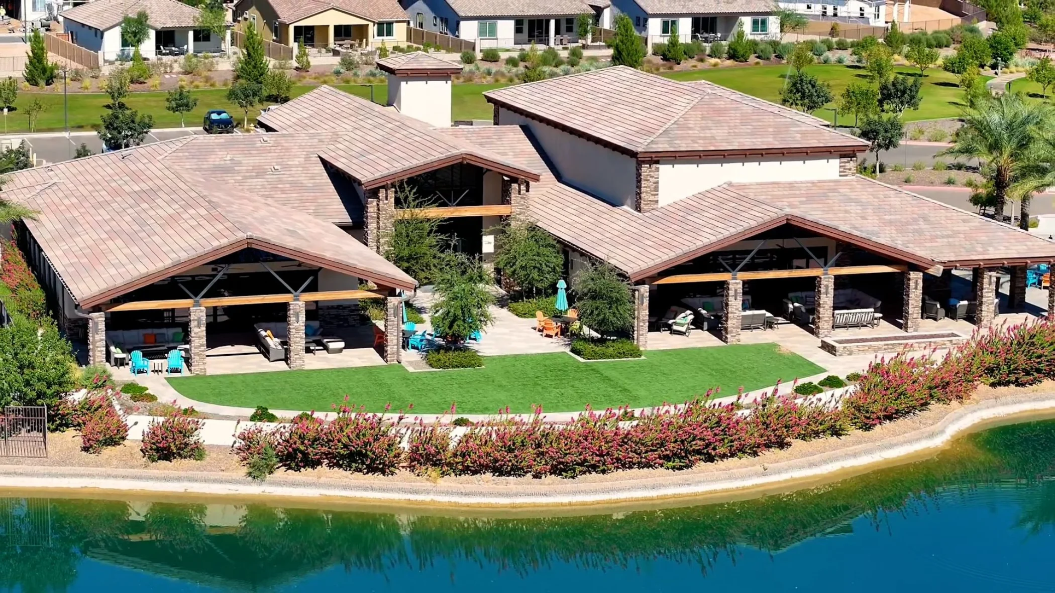 Still from the video. It shows the clubhouse