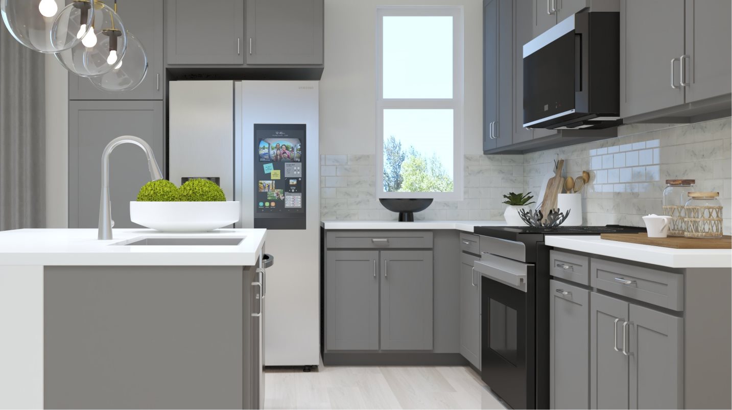 Brand-new stainless steel appliance package