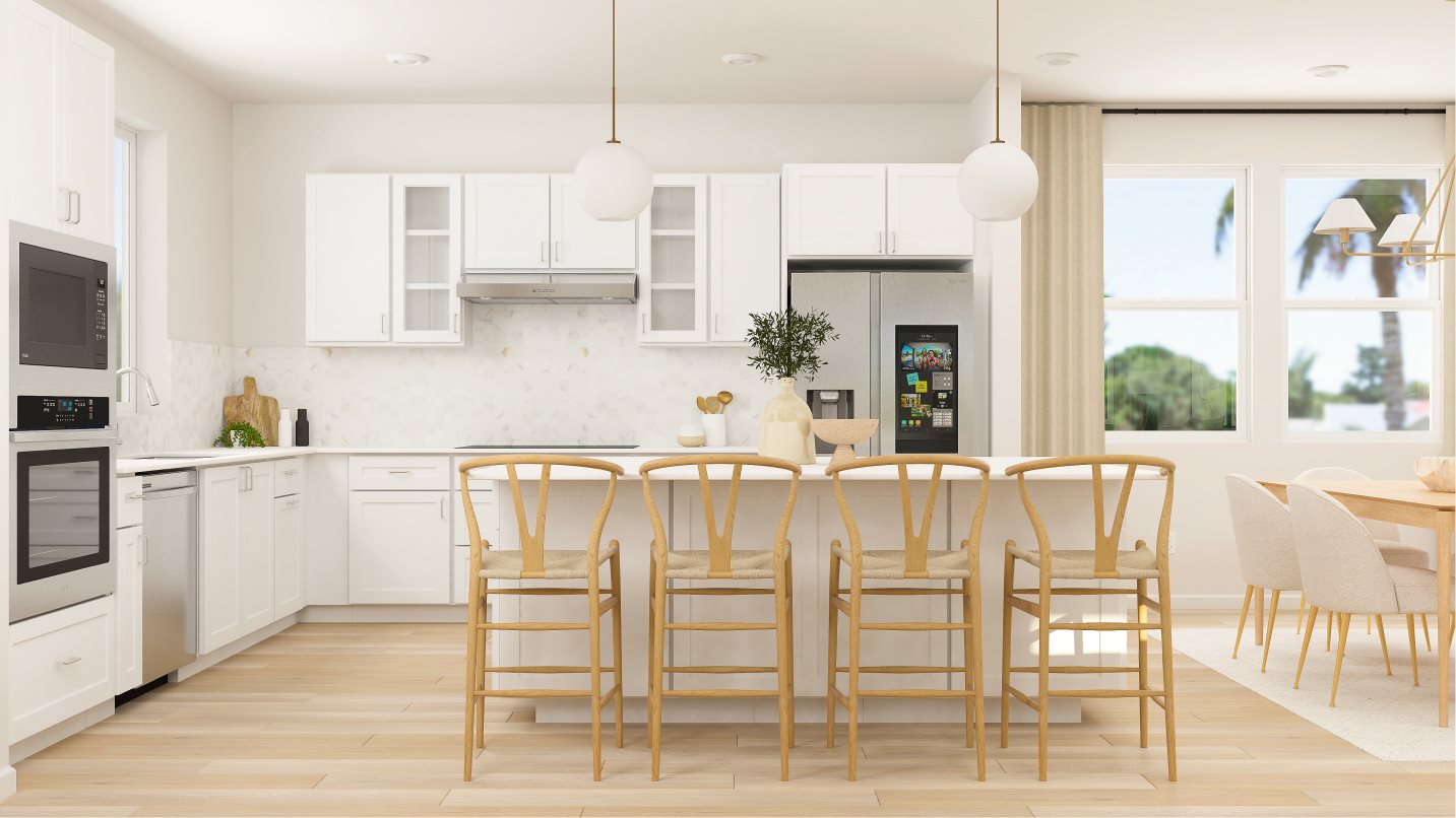 Kitchen with Island Seating
