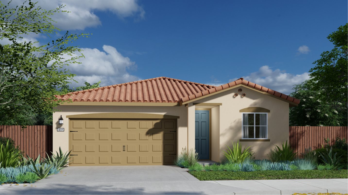 Residence 1870 Elevation A - Spanish
