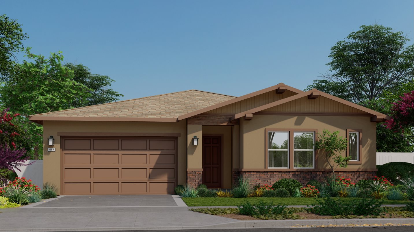 Elevation C - Territorial Ranch