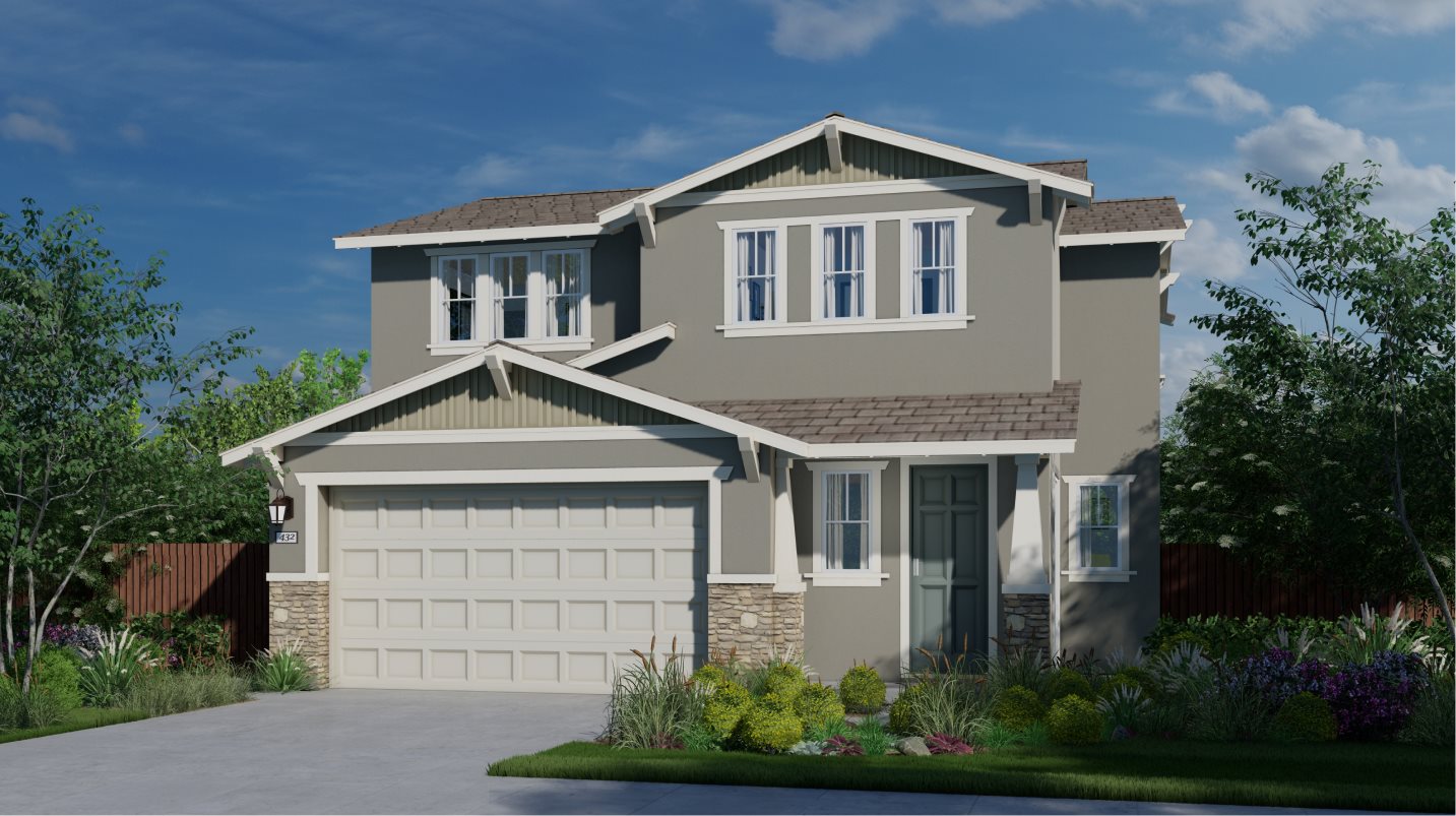 Residence 1821 Elevation B - Craftsman 