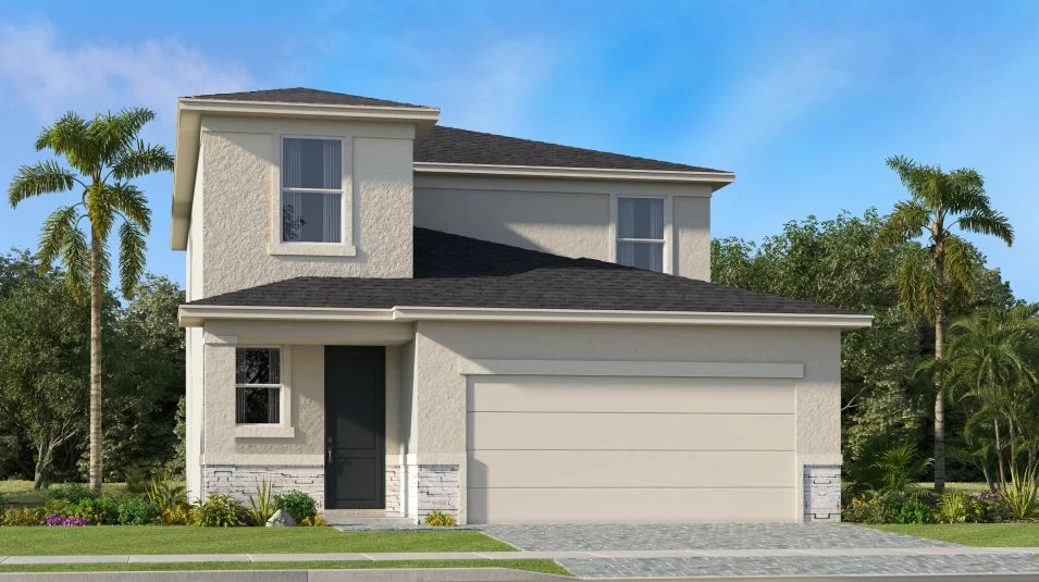 Exterior features clean stucco 