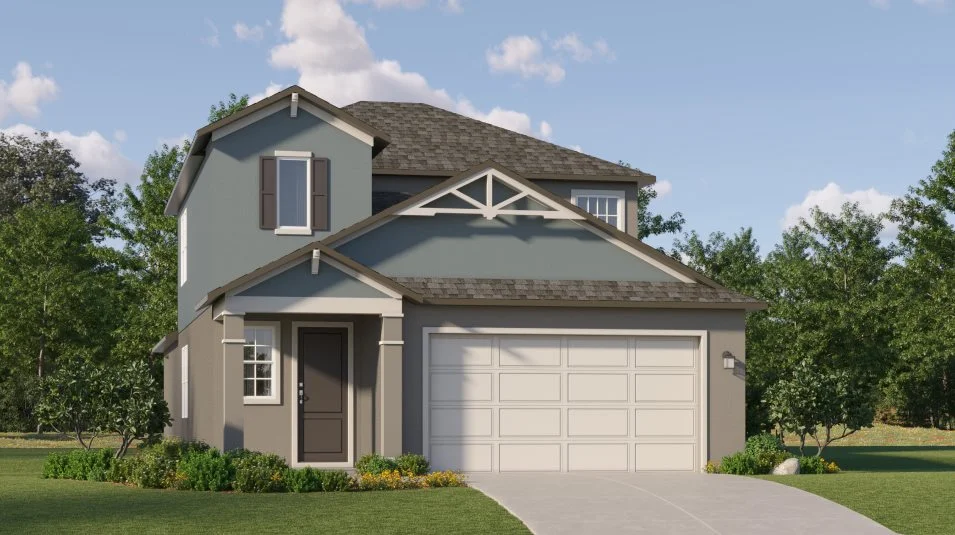 A craftsman-inspired exterior