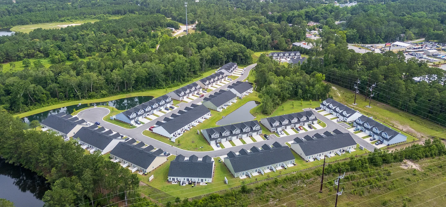 Hoffman Park Townhomes Aerial 072525