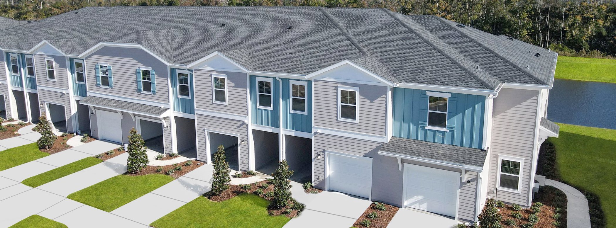 Aerial view of Townhomes