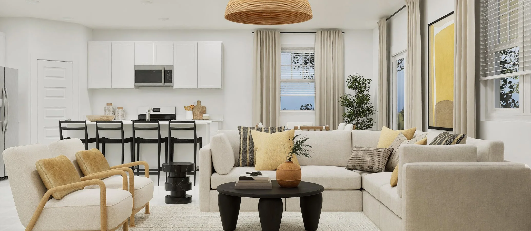 Belmont family room