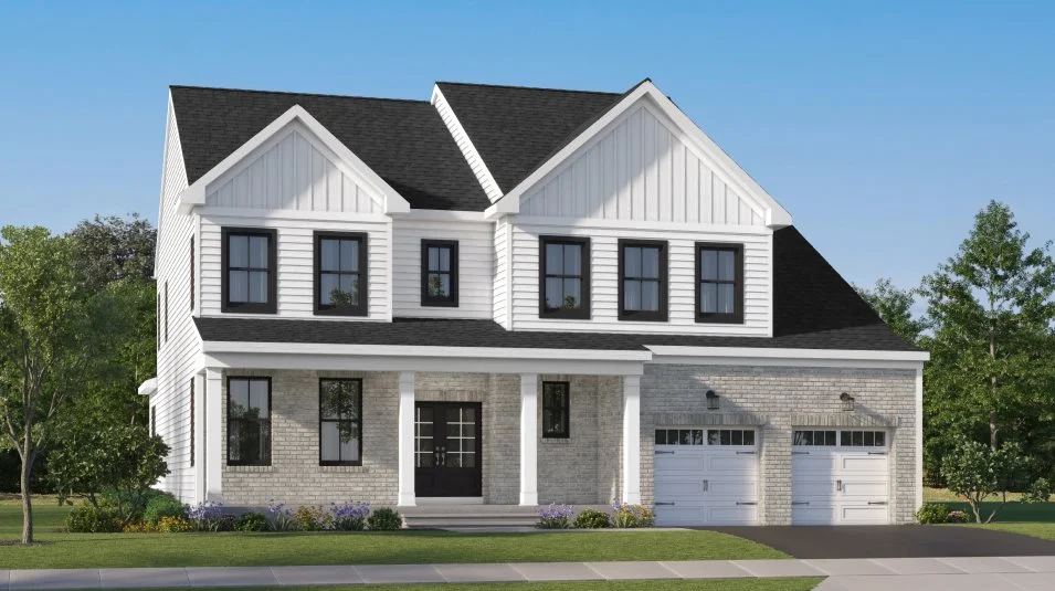 A stylish exterior with vertical batten accents 