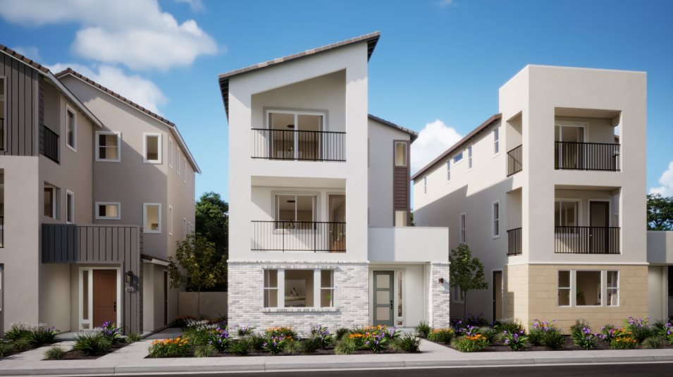 Transitional home exterior