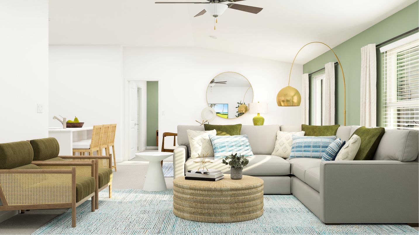 Dover plan family room