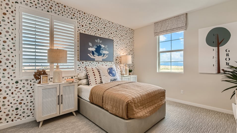 Bedroom 3 styled as a guest room