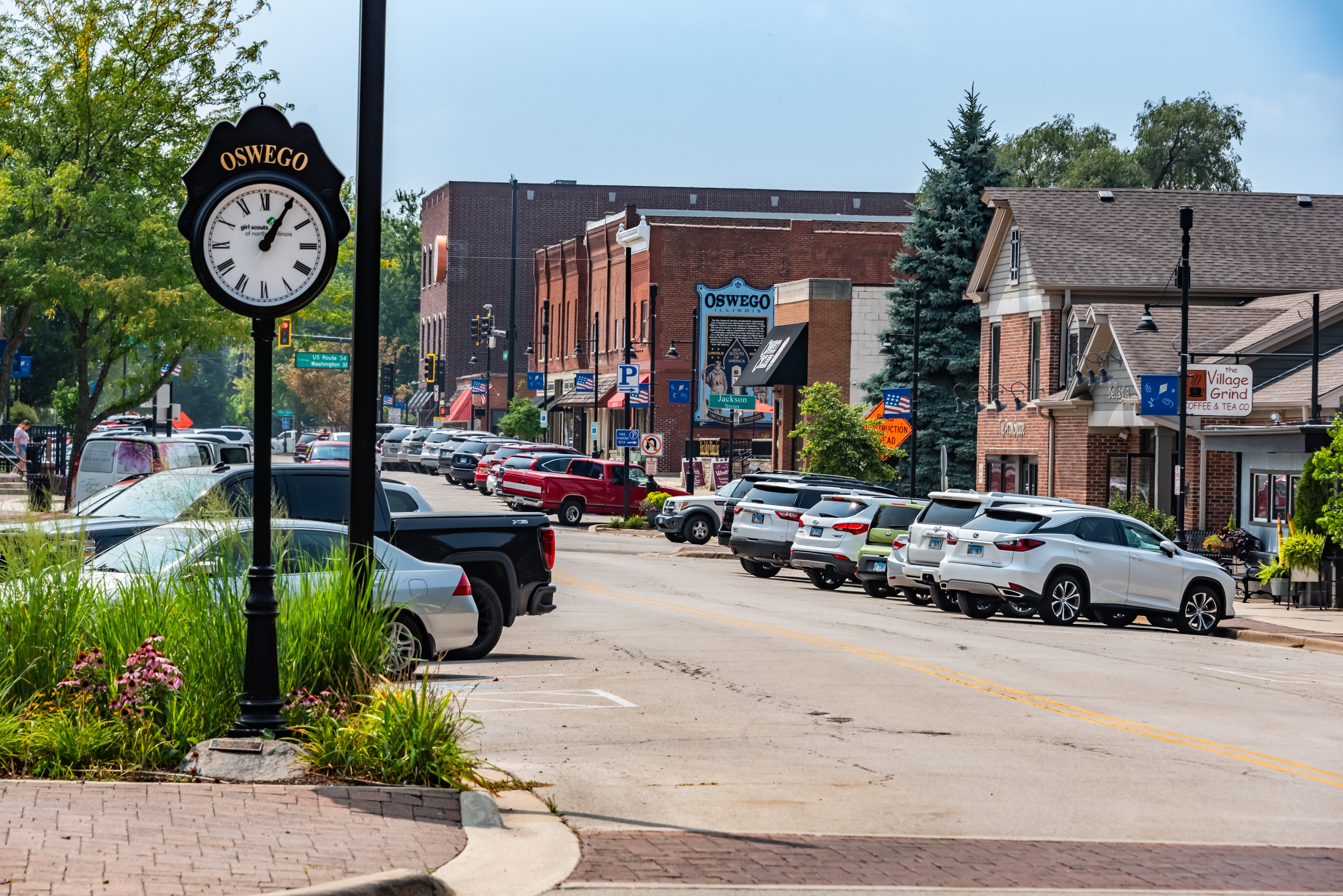 A view of downtown Oswego