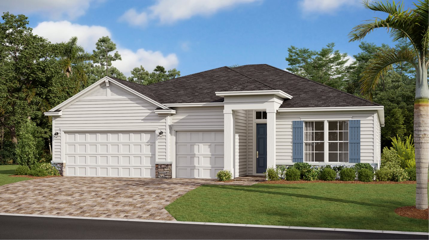 A coastal ranch-inspired exterior