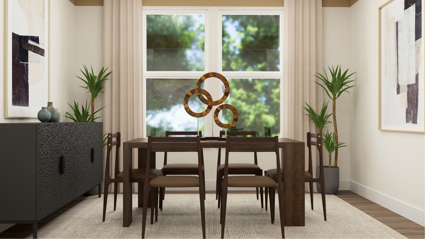 Mendocino plan dining room