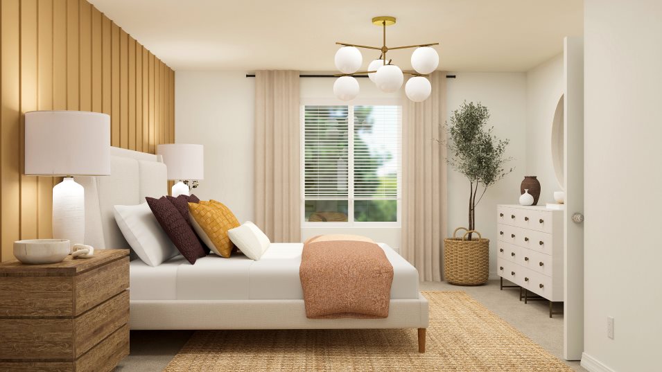 Residence 1 owner's suite bedroom