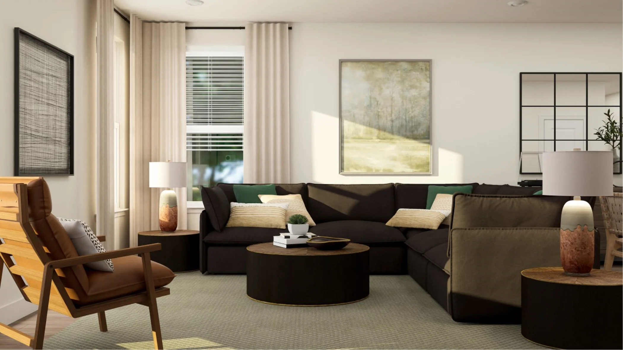 Mendocino plan family room