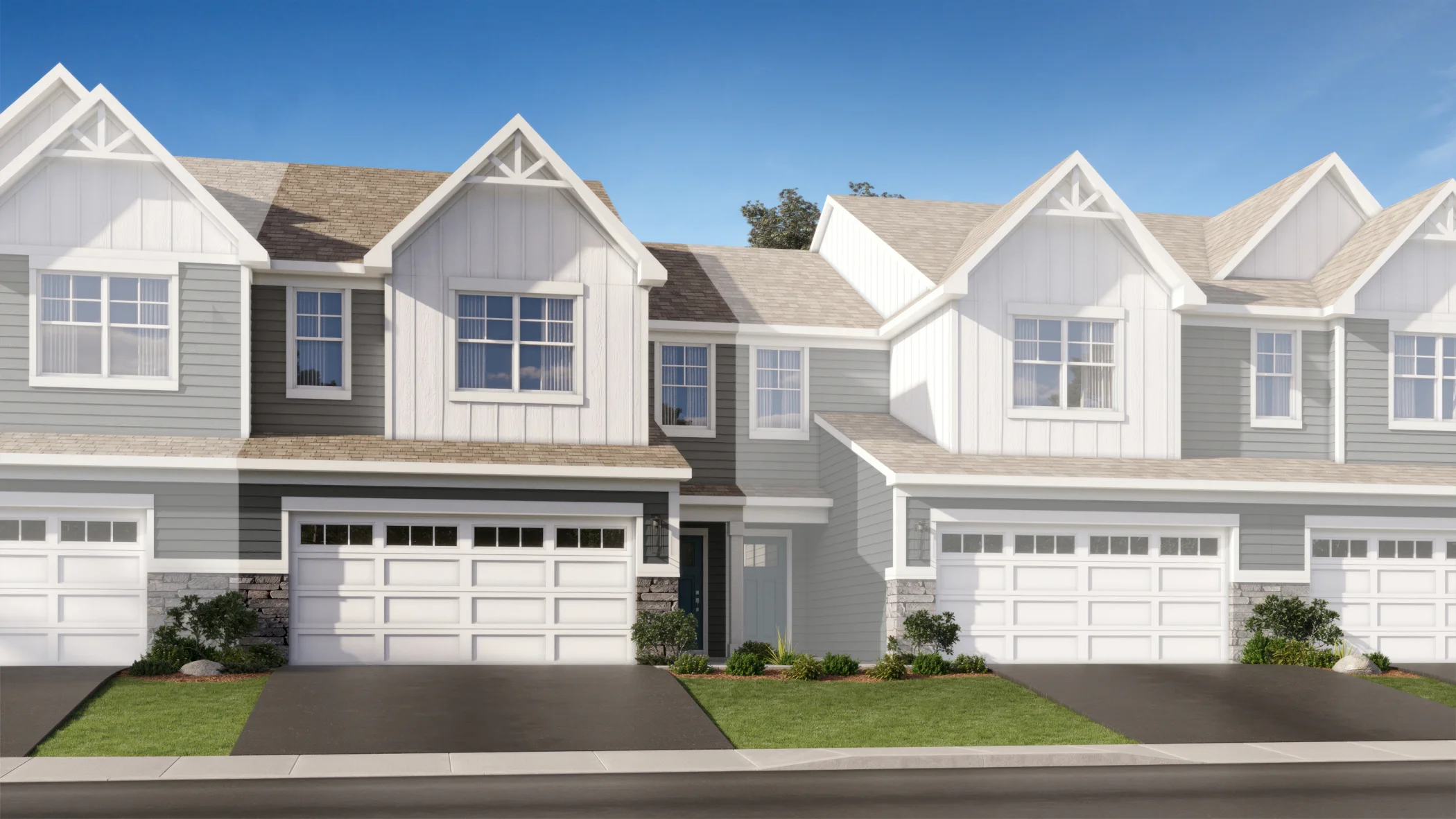 Oak Valley Townhomes Charlotte 4 F 1 F Farmhouse