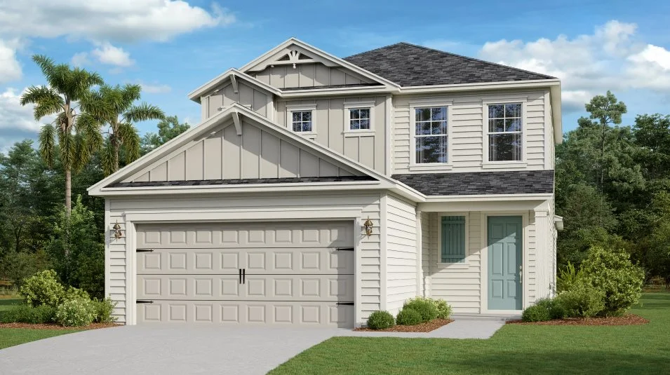 A craftsman-inspired exterior