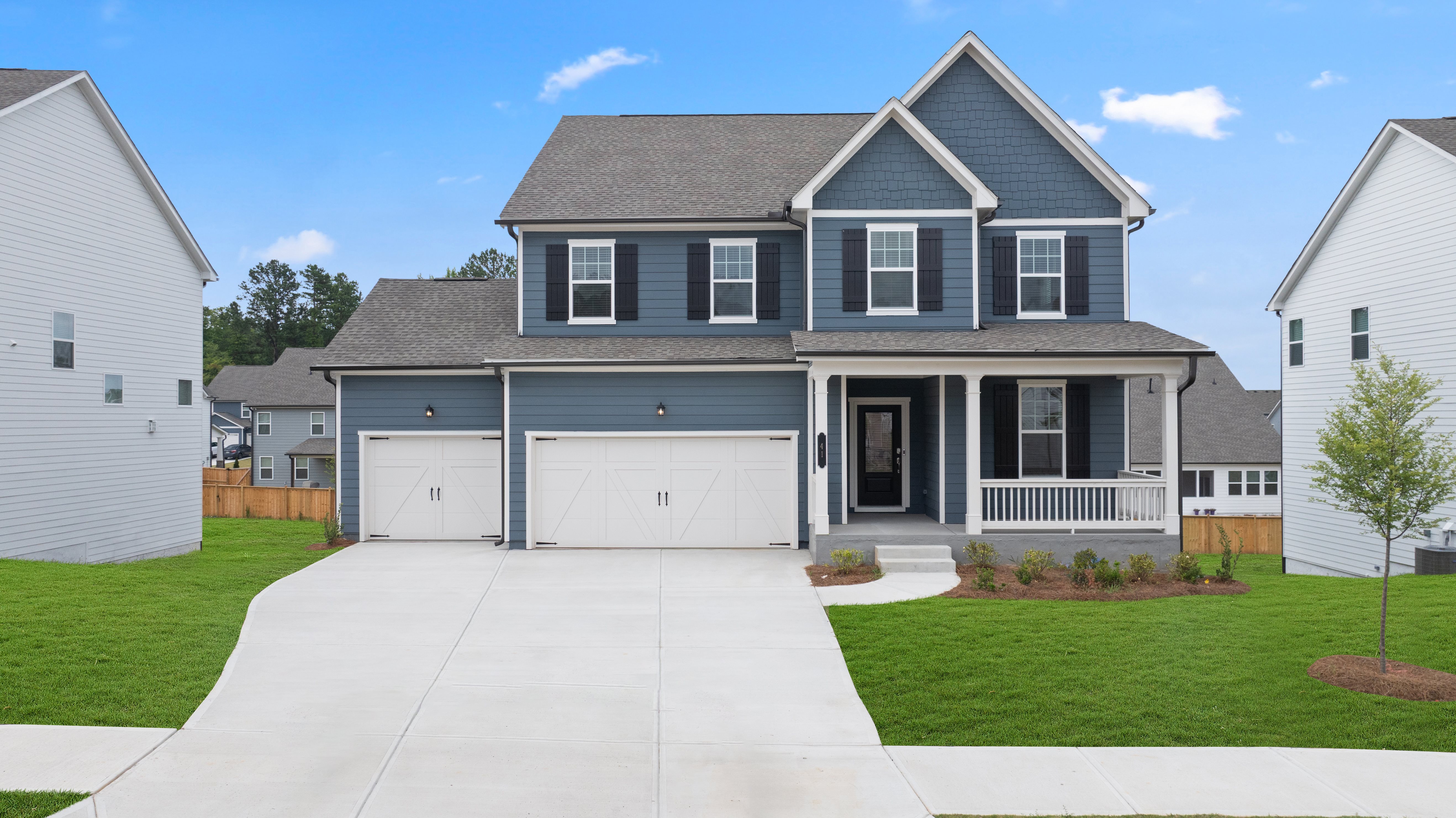 Image: Exterior of home in park at ansleigh farms community