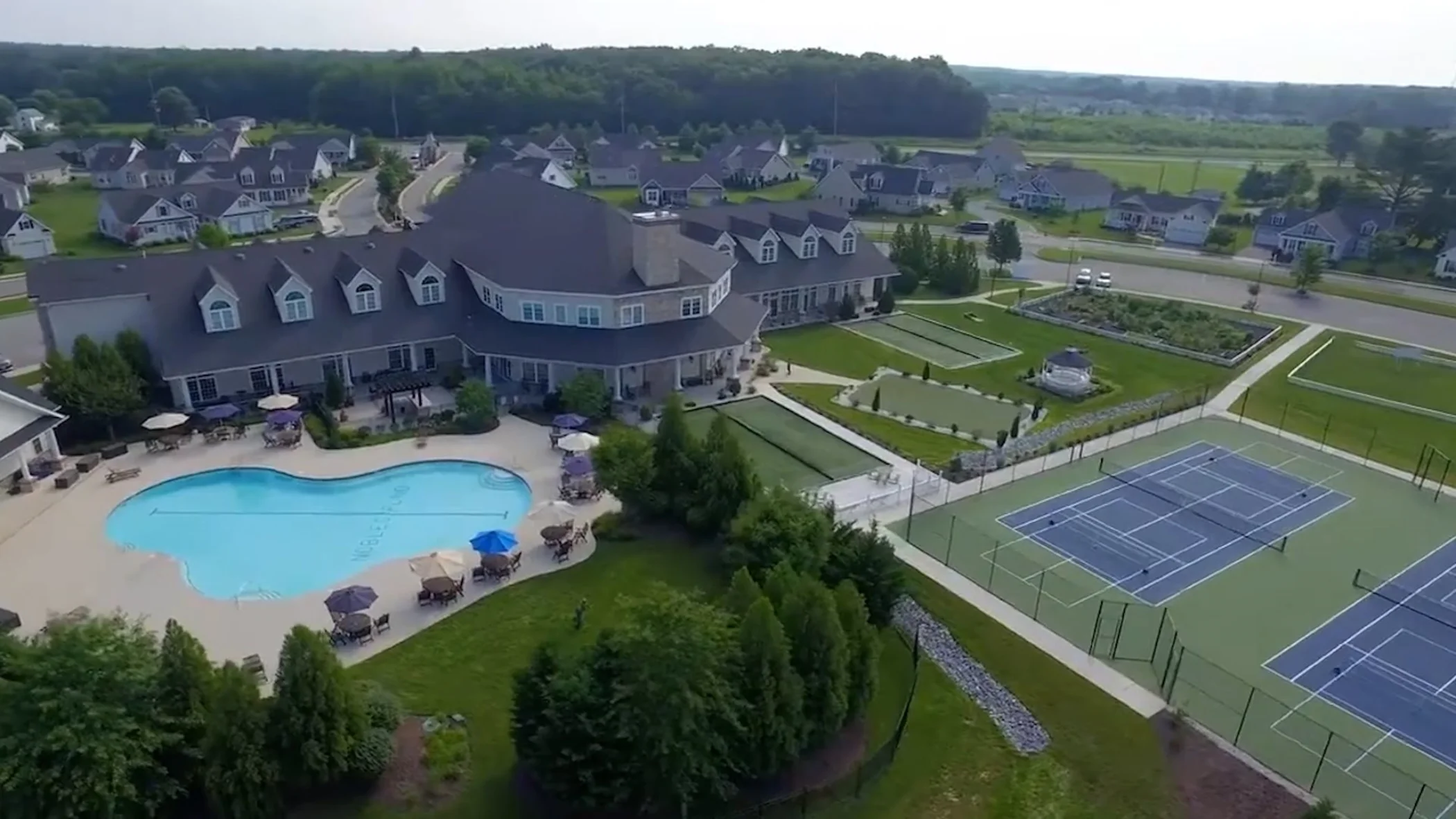 Nobles Pond Aerial view