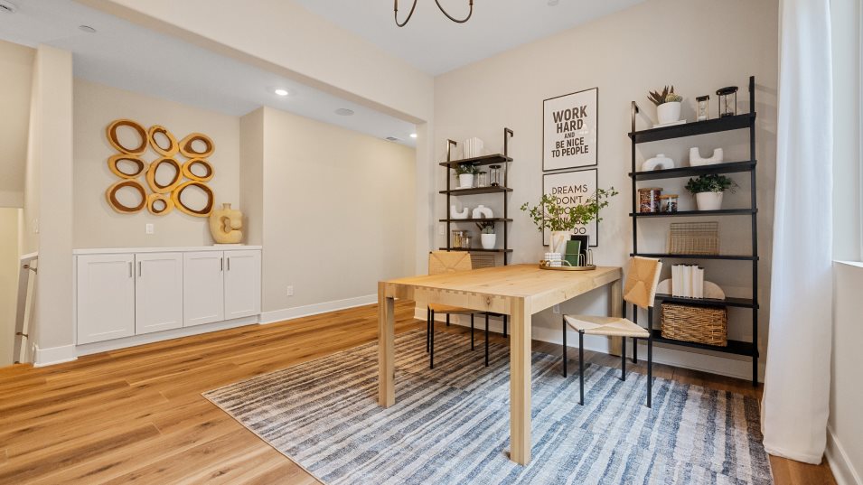 Den styled as an office
