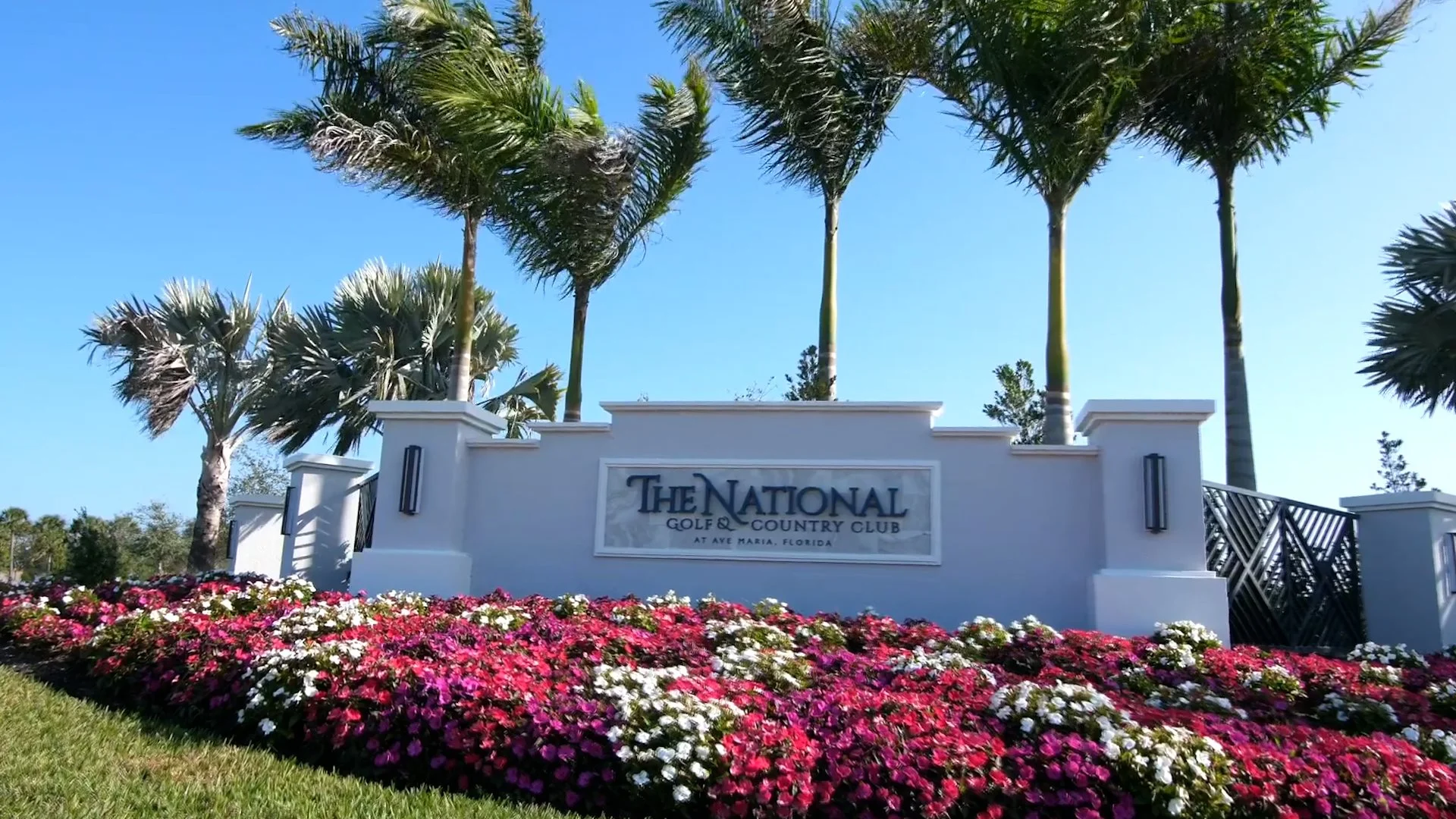 The National Golf and Country Club entrance monument