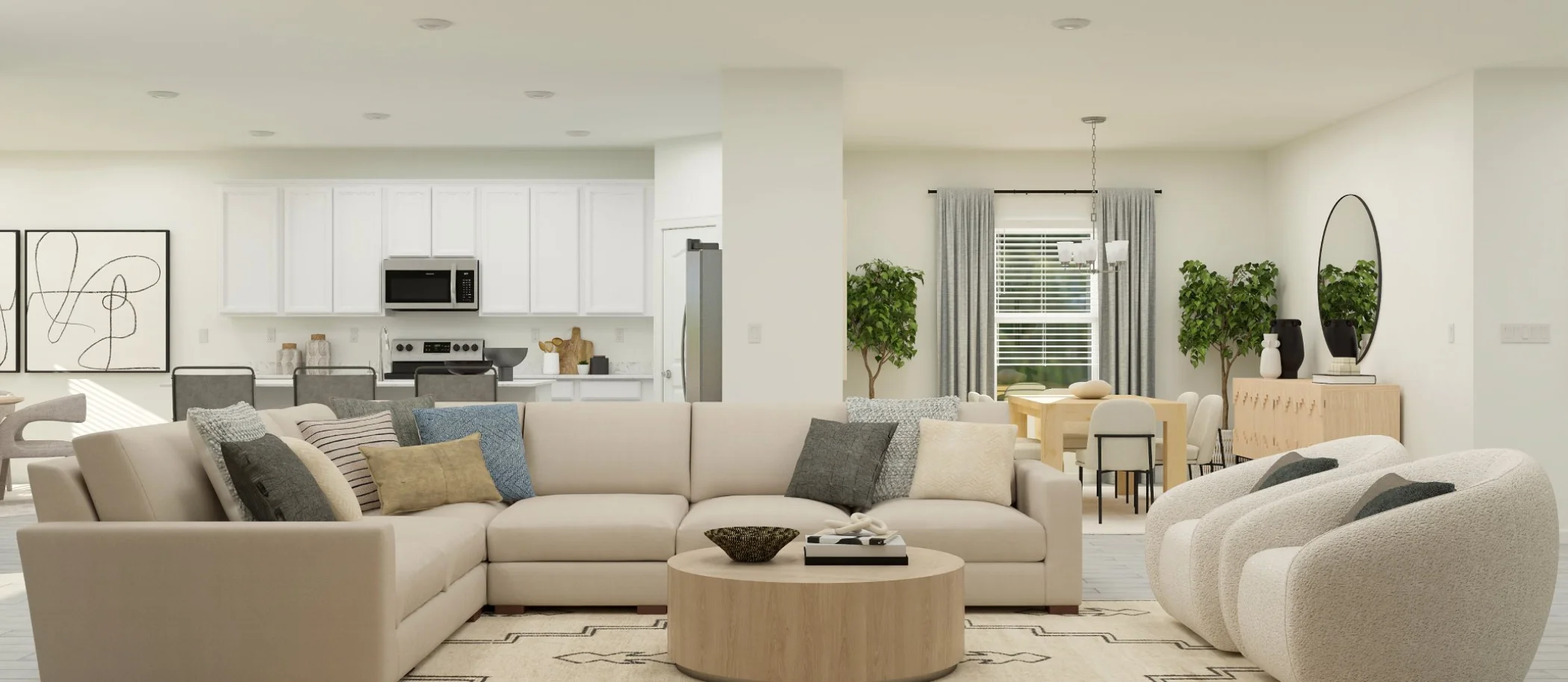Medallion living room