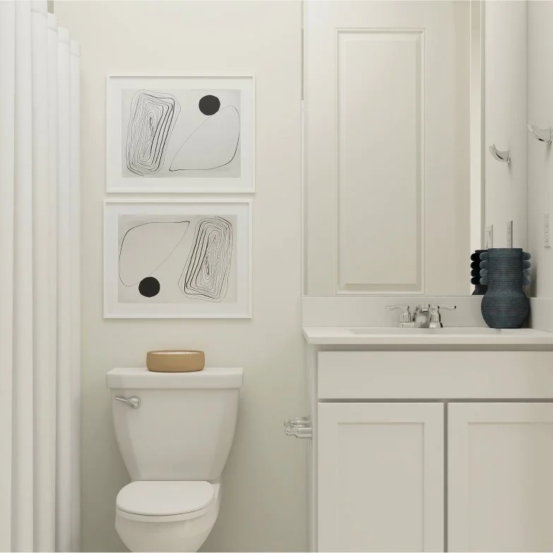 Lavender fourth bathroom