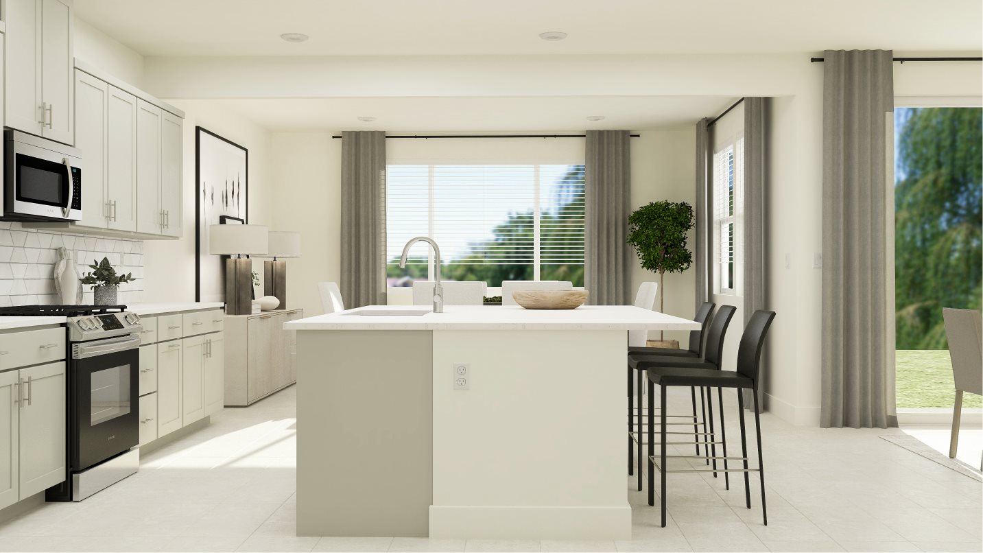 Kitchen with center island