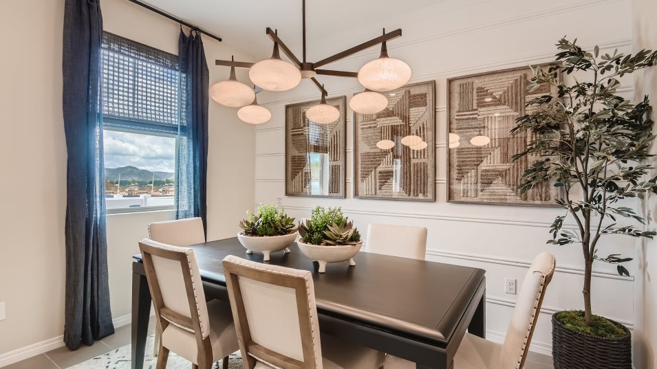 Furnished dining room