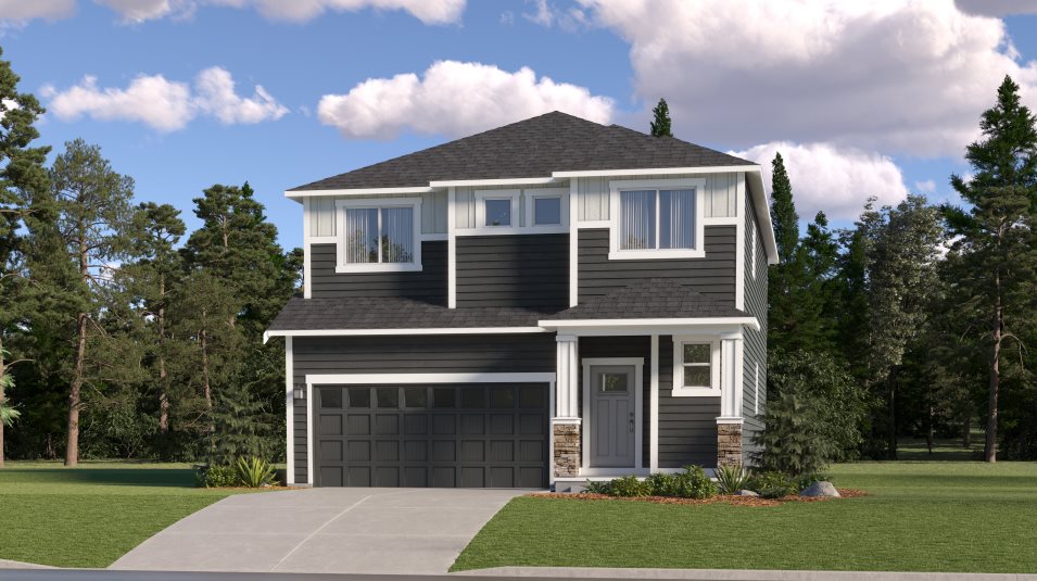 Elevation B exterior rendering