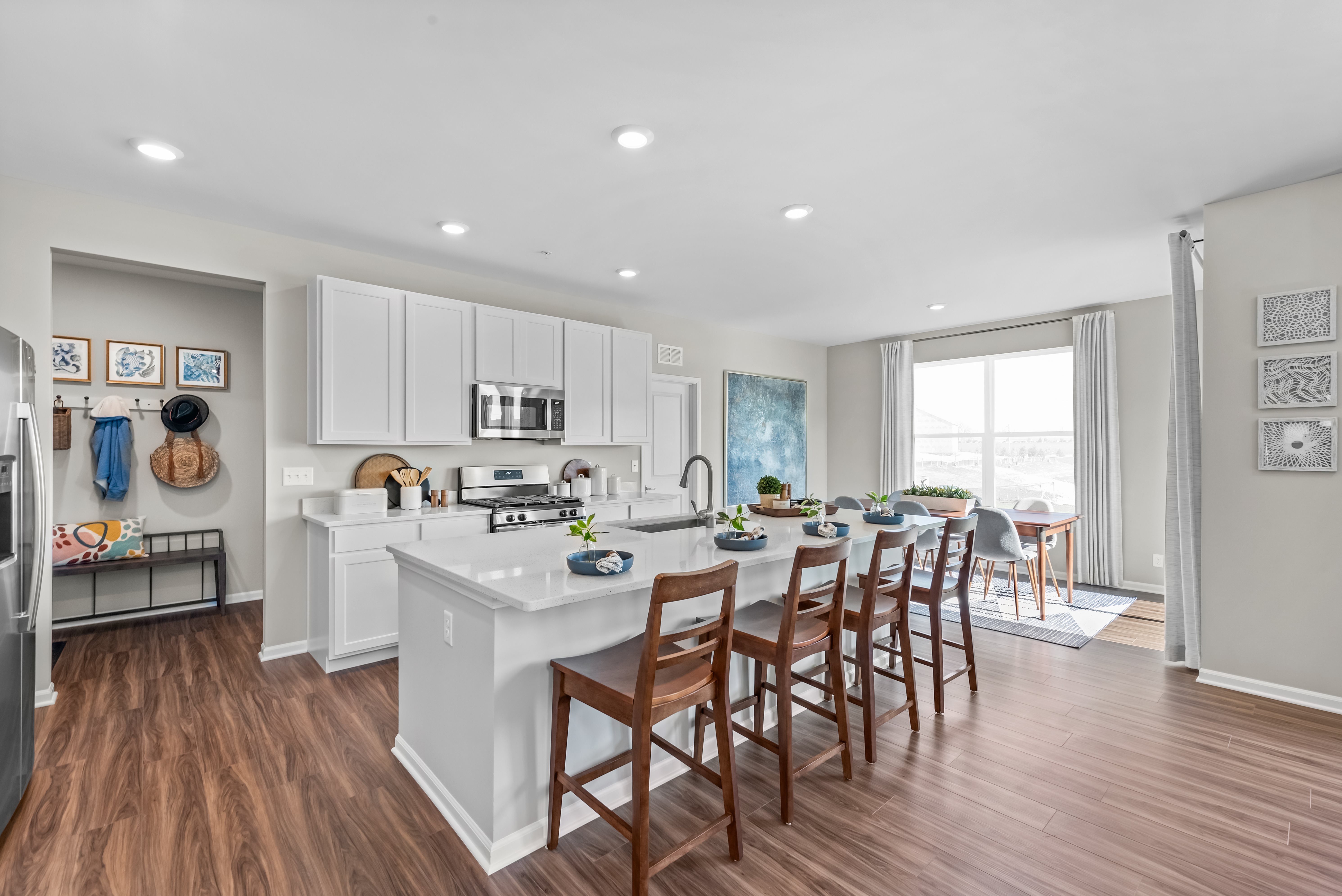 The kitchen of a Rainier homeplan
