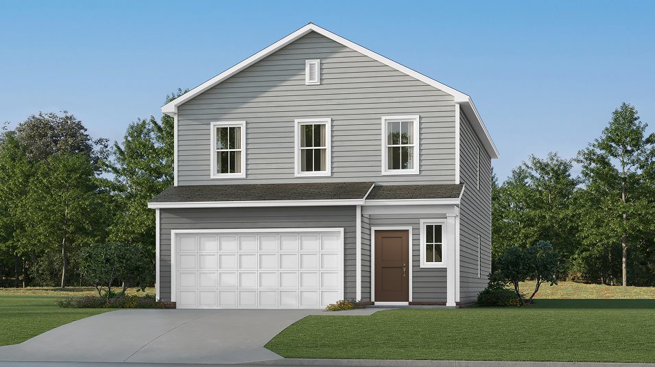 This traditional-style exterior 