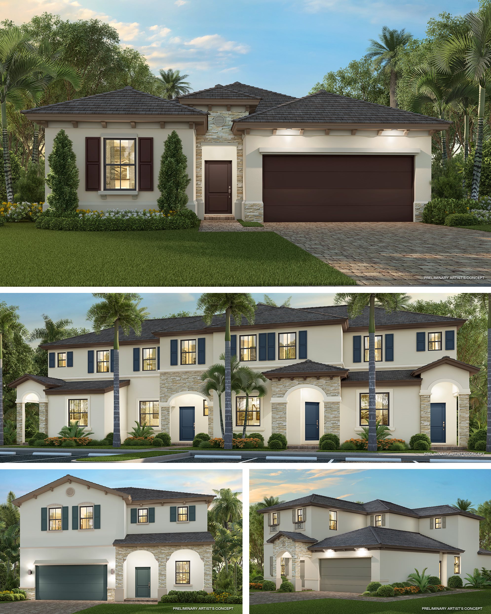 Single family homes and townhomes
