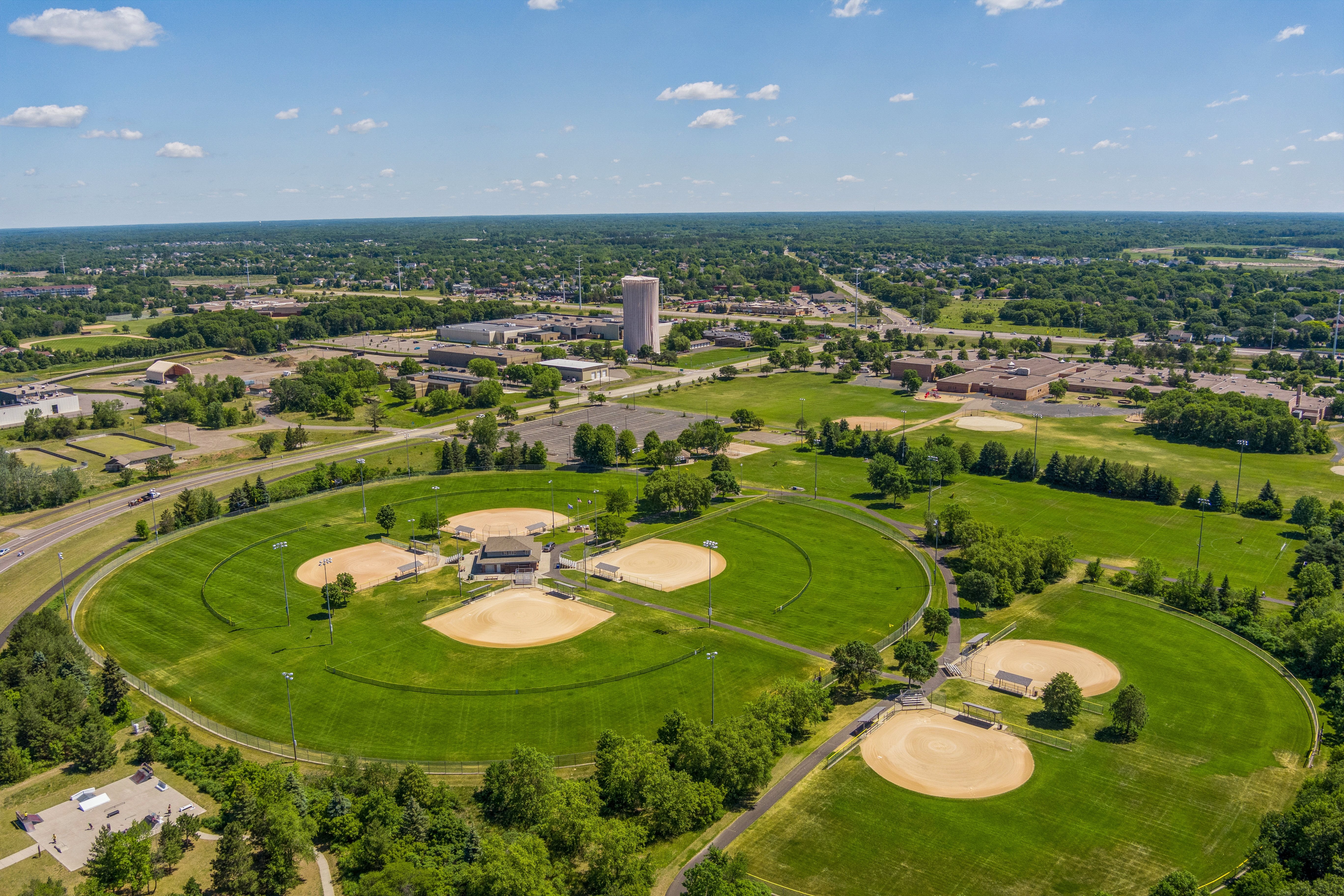 Minnesota Andover PIC Aerial Sunshine Park Photoshoot