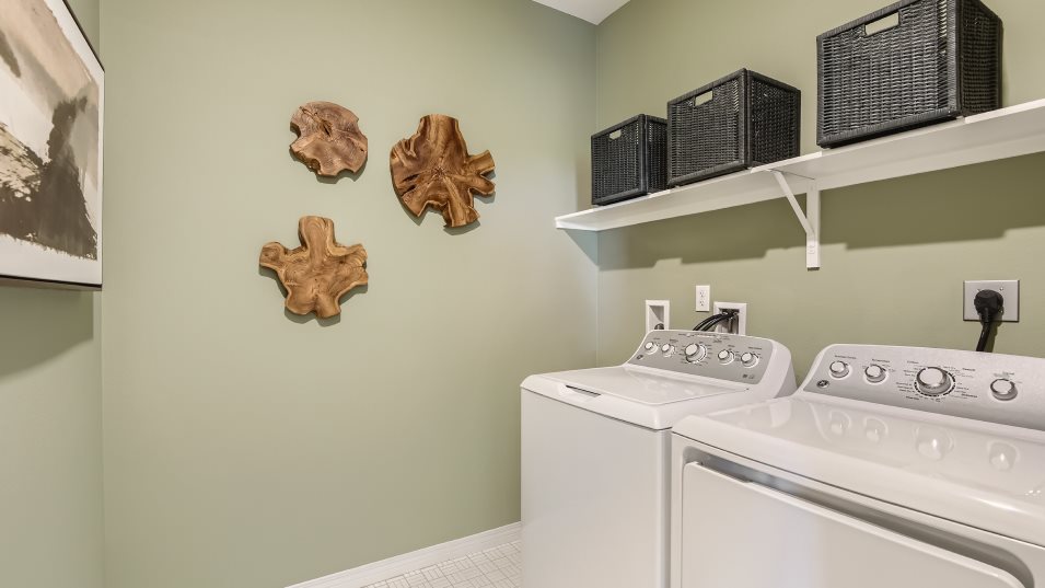 Laundry room with washer and dryer