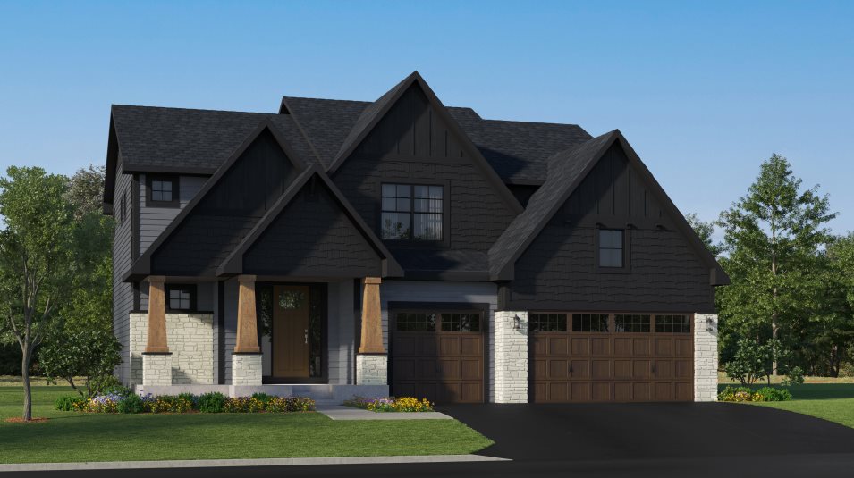 Carmel Exterior Rendering Craftsman