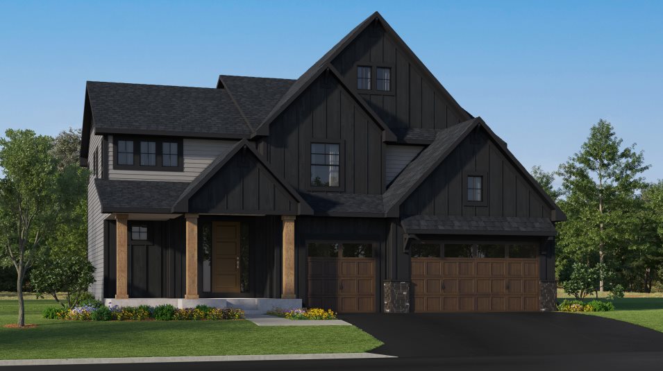 Carmel Exterior Rendering Farmhouse 2
