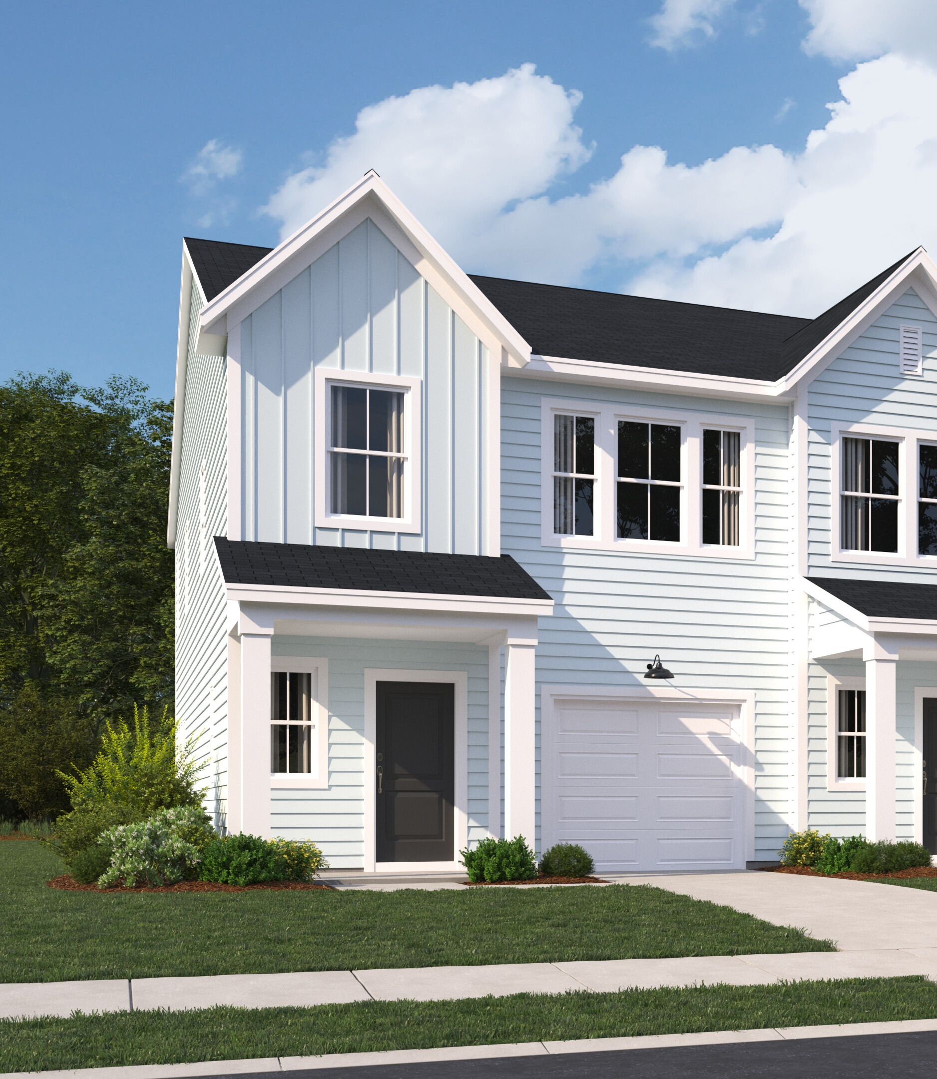 Limehouse Farms Finn 3 Unit TH Gen3 elev DAY   CORNER (1)