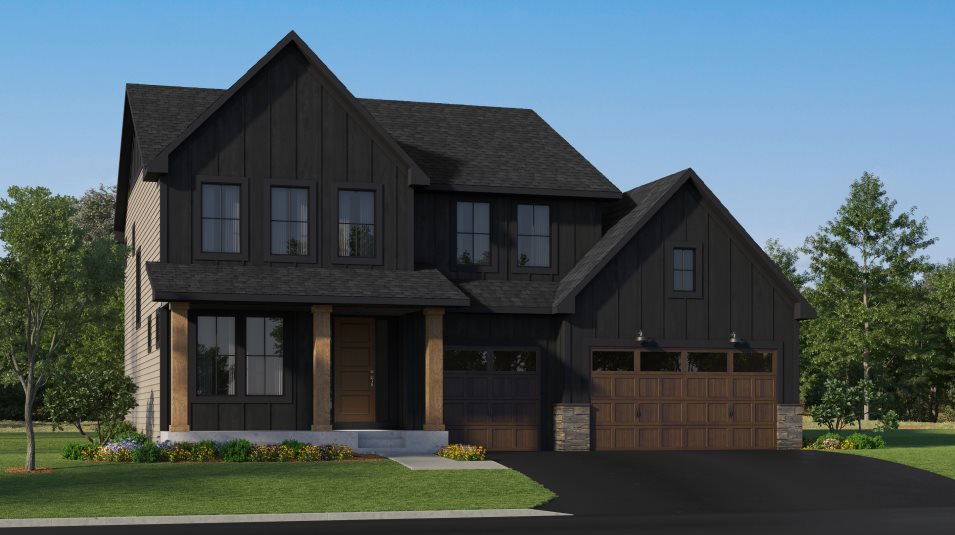Sonoma Exterior Rendering Farmhouse