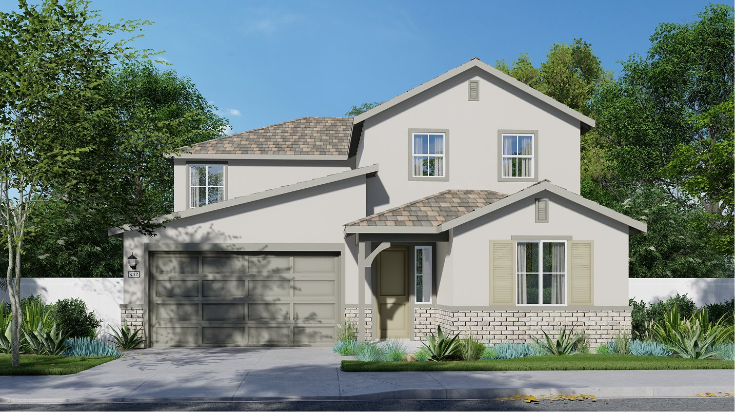 Exterior A – French Country home