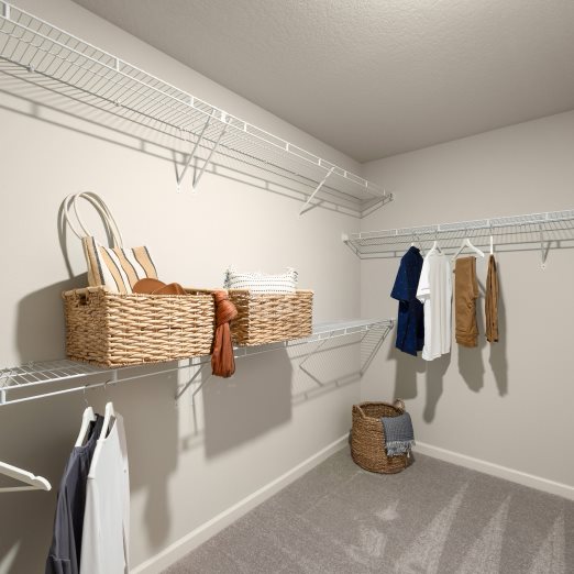 Owner's walk in closet interior