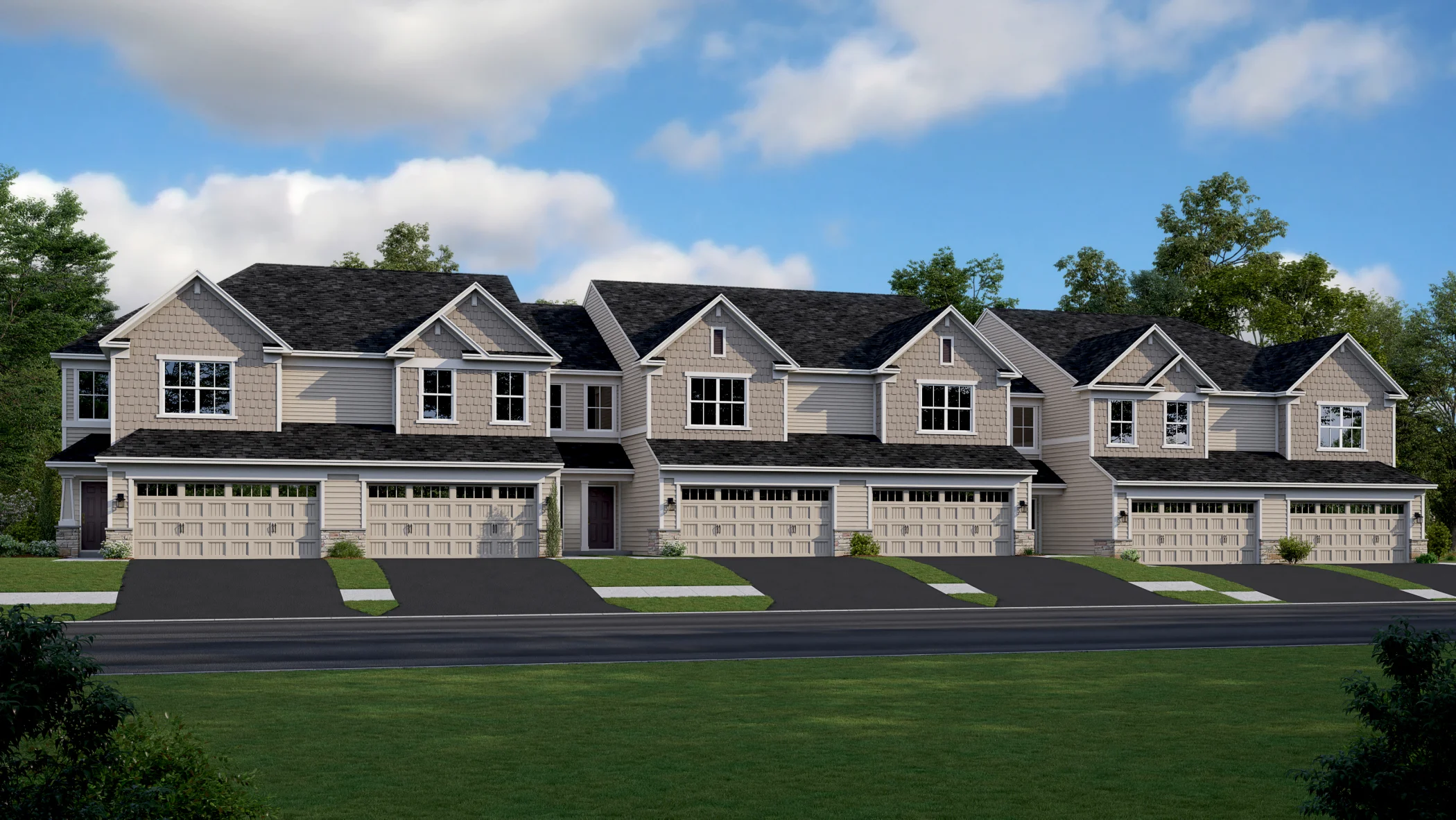 6 Unit TH Raleigh St Clair STD elev