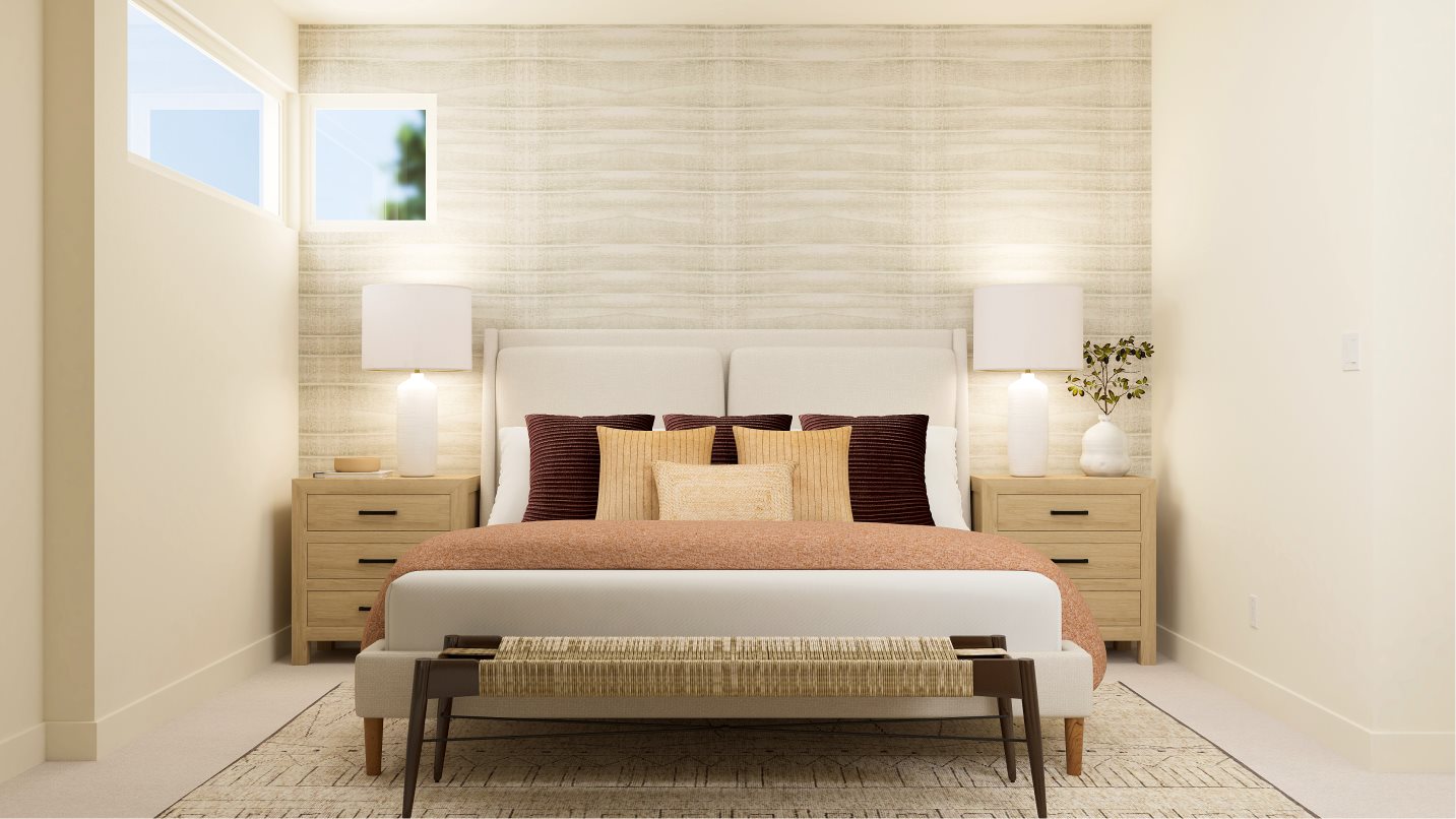 Bed2 styled as a guest room