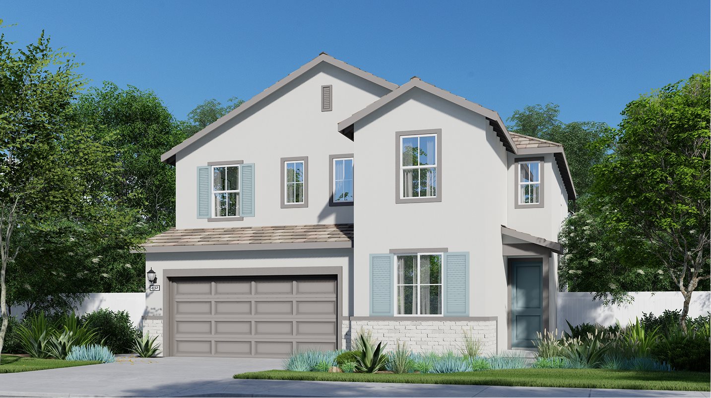 Exterior A – French Country home