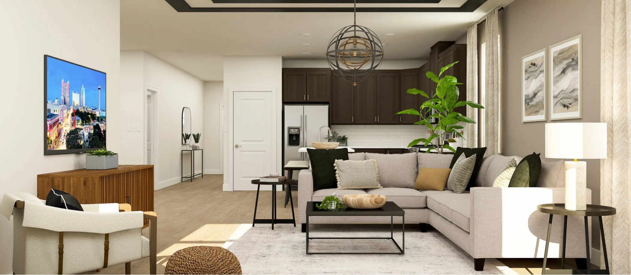 Tuscany plan family room