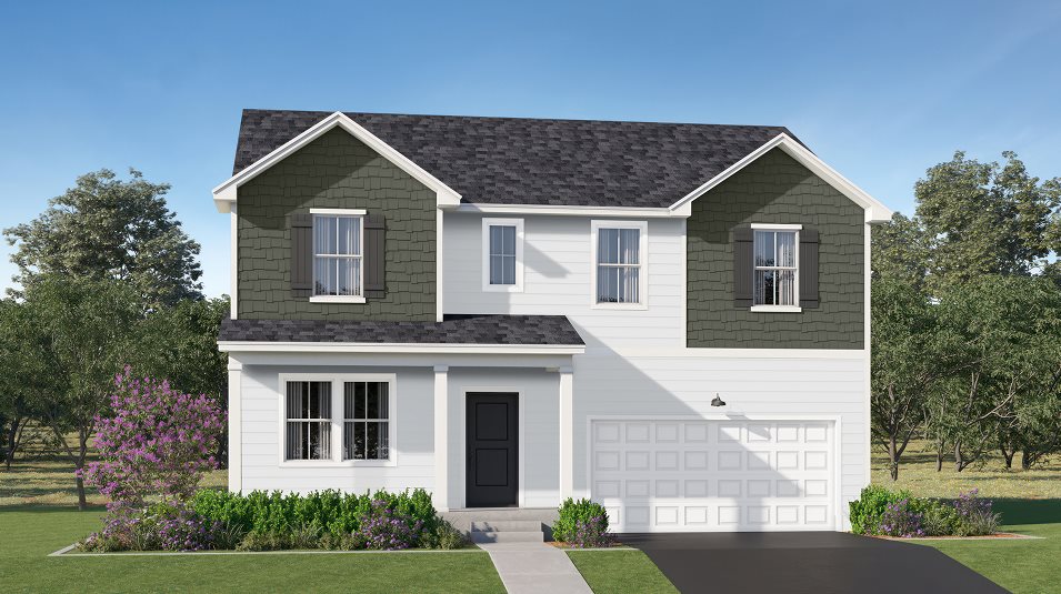 A craftsman-inspired exterior