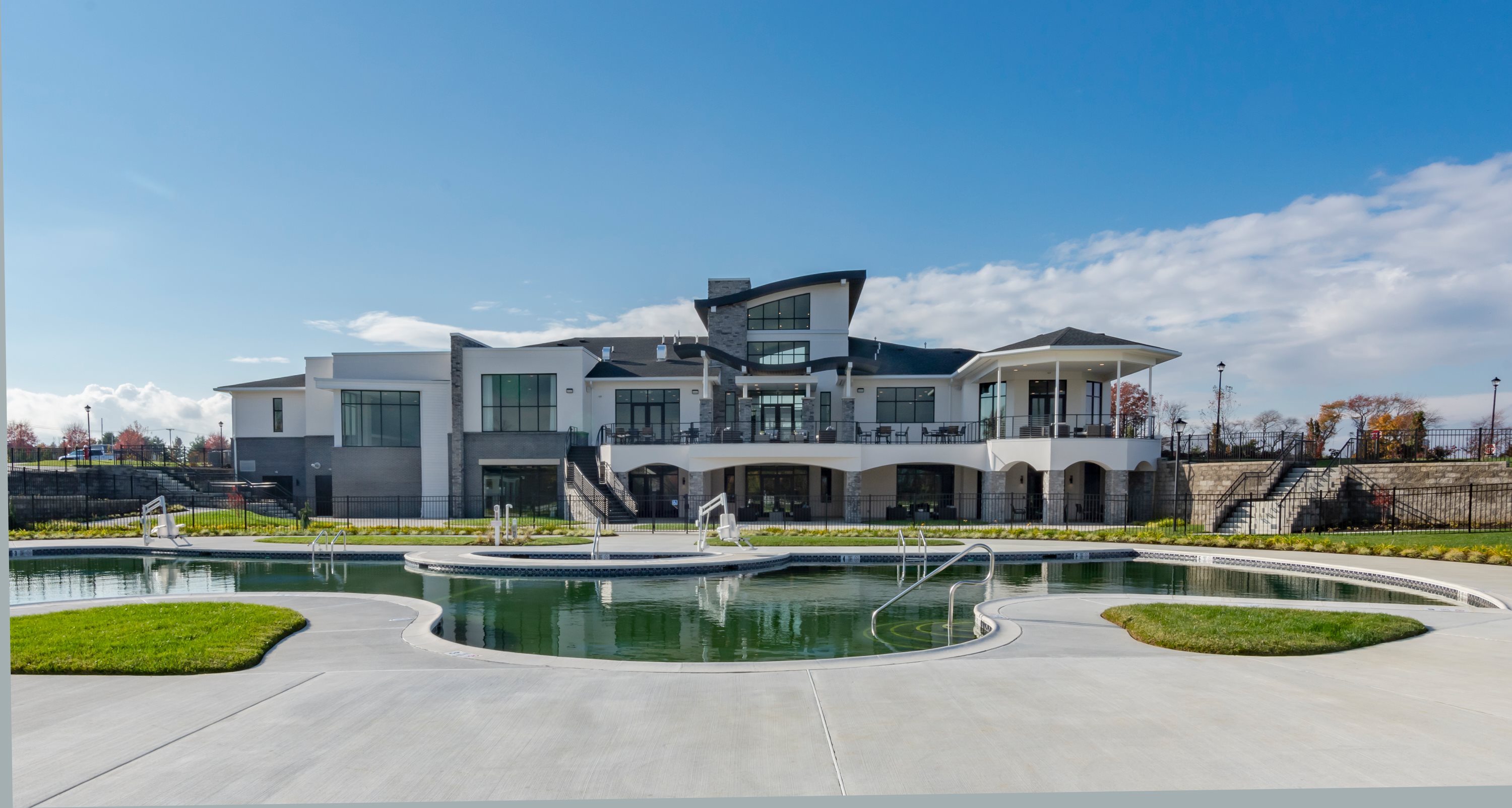Image:  Venue at monroe clubhouse exterior