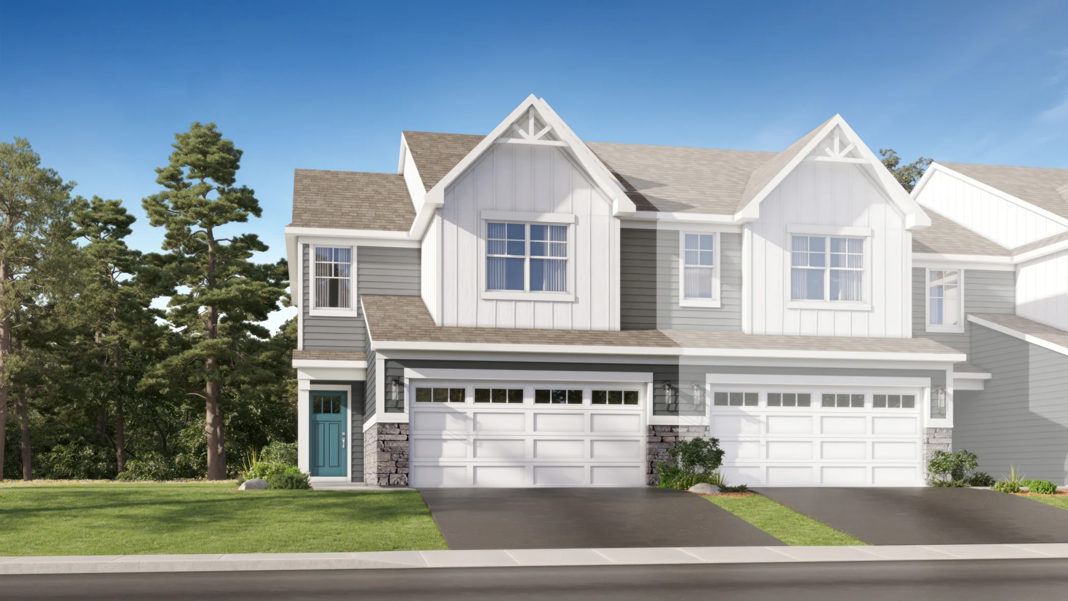 Oak Valley Townhomes Marianne2 F Farmhouse